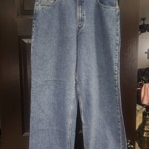 Men's Straight Leg Blue Jeans